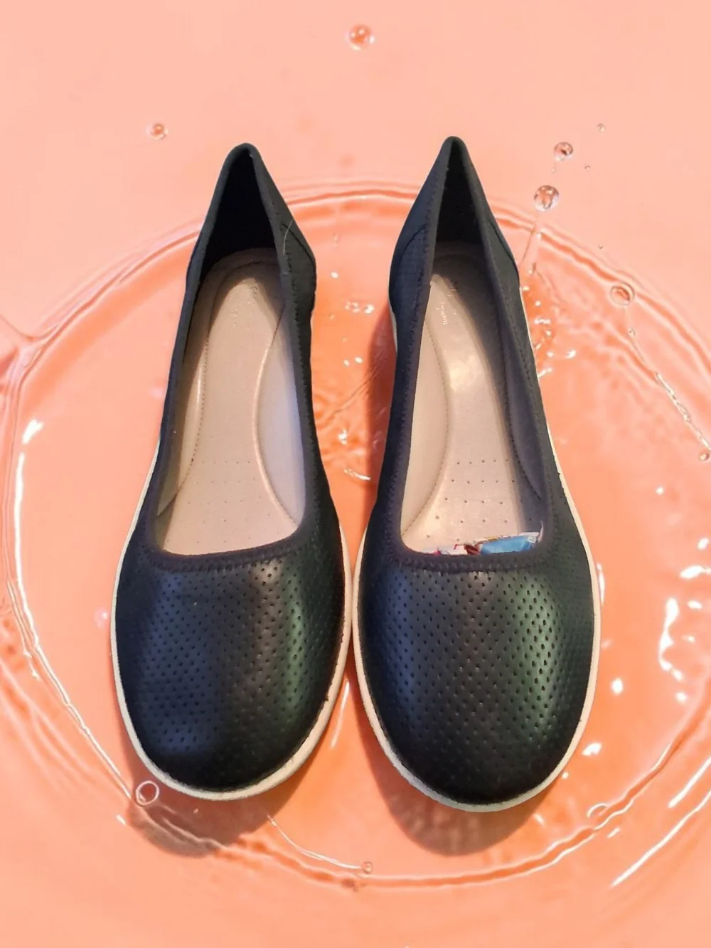 Easy Spirit Antigravity Wedges Blue Perforated Leather Womens Shoes Size 9 Cozy